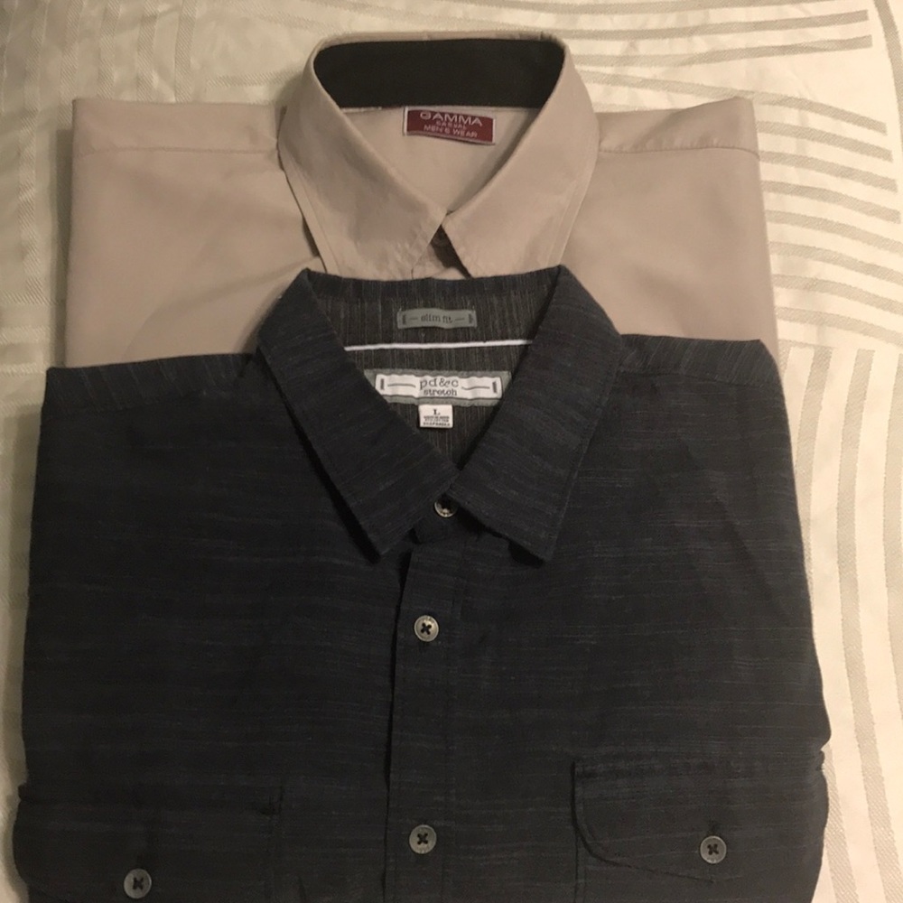 Mens dress shirts .